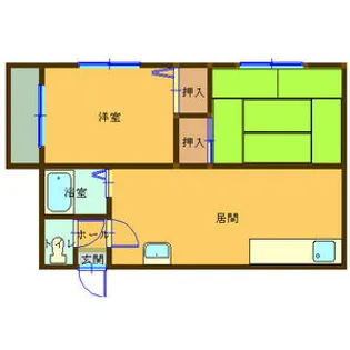 シティハイム高砂【2階】の間取り
