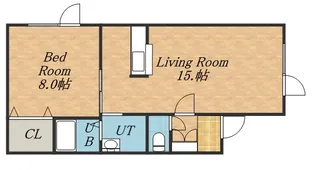 ブラウンウッドⅡ【101号室】の間取り