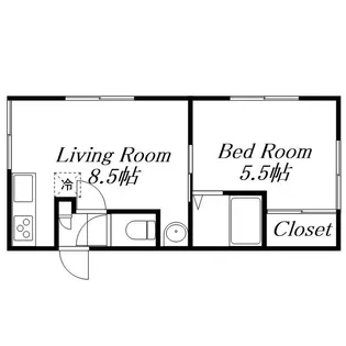 第7木村ハイツ【206号室】の間取り