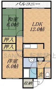 パレス杉都A棟【3階】の間取り