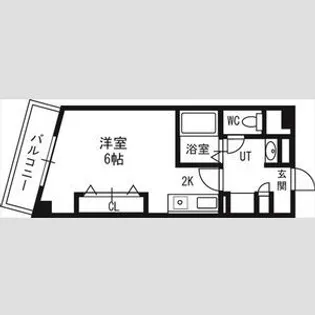 サテラ北34条【00808号室】の間取り
