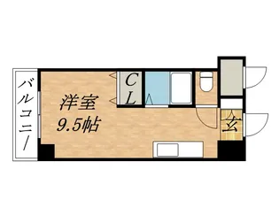 メゾンクレスト元町【105号室】の間取り