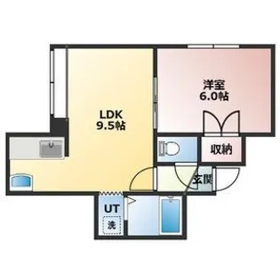 グランディール東苗穂【202号室】の間取り