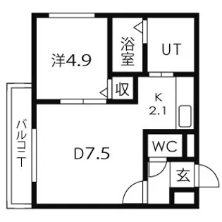 フリーデン【403号室】の間取り