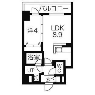 バロンドール【6階】の間取り