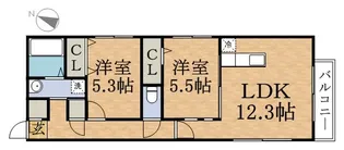 ディオクラシスN19 (DIOCLASISN19)【1階】の間取り