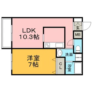 apt-k(アプト・ケー)【2階】の間取り