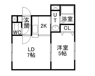 CREA北22条【2階】の間取り