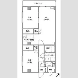 エルプラス【203号室】の間取り