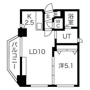 インペリアル22【7階】の間取り