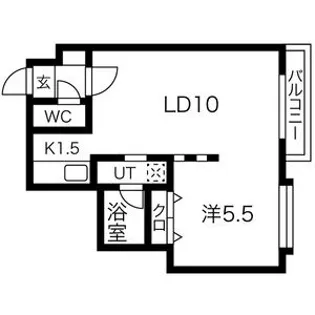 フォンテーヌ麻生【2階】の間取り