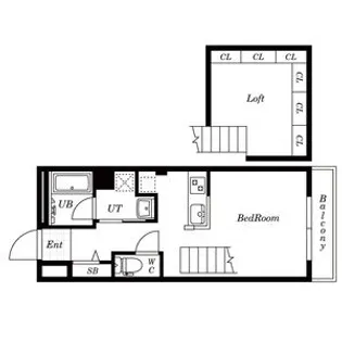 ルシードイースト【2階】の間取り