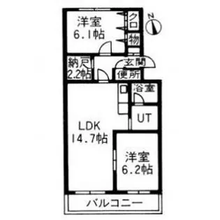 ルブランプルミエ【405号室】の間取り