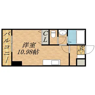 1Kの間取り画像