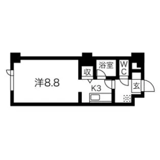 藤井ビル北23条【10階】の間取り