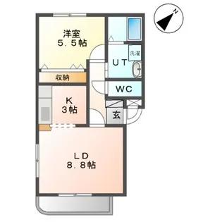 フィールド・ピア【101号室】の間取り