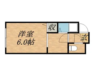 シャトーミリオン【101号室】の間取り