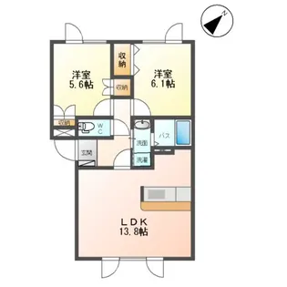 パークビレッジ【102号室】の間取り