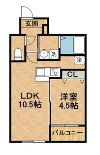 フランセレジデンシア リシェス南麻生【7階】の間取り