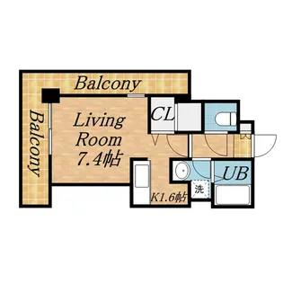 ビッグパレス北14条【2階】の間取り