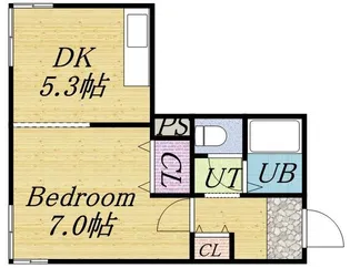 エンドレス三井北26条【102号室】の間取り