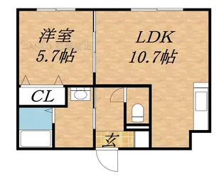 ノースポイント元町【2階】の間取り