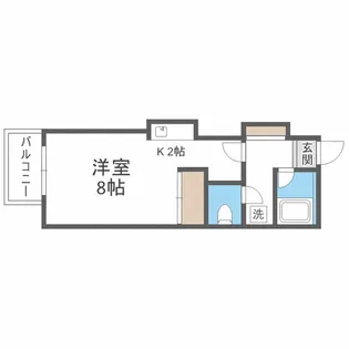 ティアラTRIPLEONEDEM【1階】の間取り