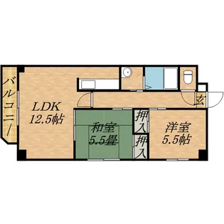 コスモ本町【901号室】の間取り