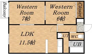 港プロシード16【407号室】の間取り