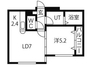 TILA元町【103号室】の間取り
