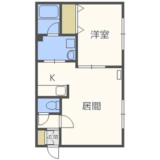 ニュー麻生ハイツ【105号室】の間取り