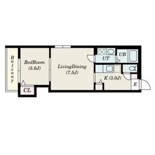 PROUD N19【203号室】の間取り