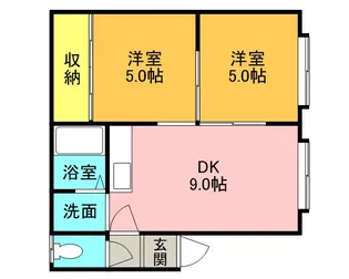 コーポ和【102号室】の間取り