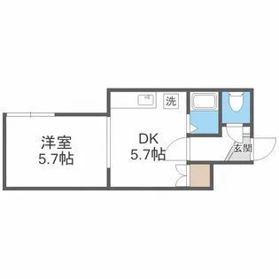 コーポひので【1階】の間取り