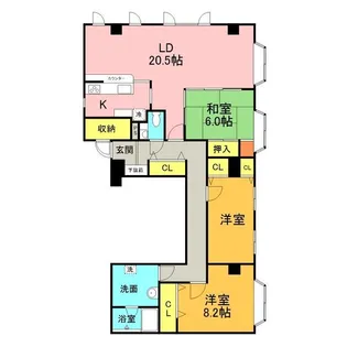 プリムローズ235【4階】の間取り