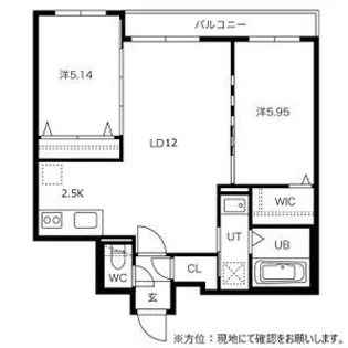 グランドサクセス創成川【0401号室】の間取り