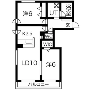 ヴィラ・パール【302号室】の間取り