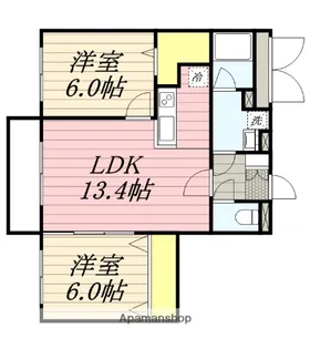 北海道札幌市白石区栄通16丁目【マンション】の間取り