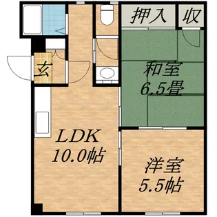 セントラルマンション【2階】の間取り