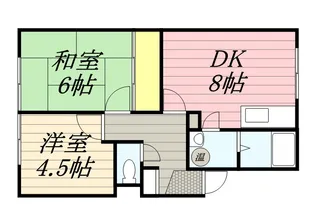 栄ヶ丘ハイツA【0202号室】の間取り