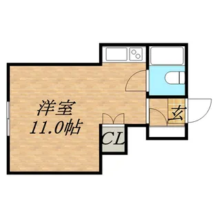 ブルーハイム【0208号室】の間取り