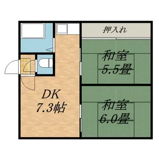シティハイムF95【0201号室】の間取り