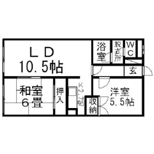 ニューライフ46【1階】の間取り
