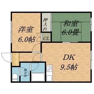 ハイツノースシティ【202号室】の間取り