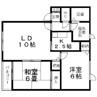 セレール26【0202号室】の間取り