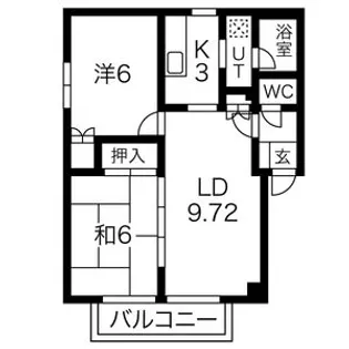 シームリーハイツ【201号室】の間取り