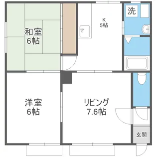 幸和ハイツ【102号室】の間取り
