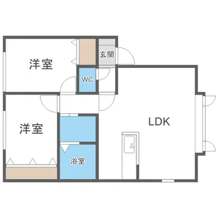 グランディII【201号室】の間取り