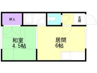 ハイツ16【0008号室】の間取り