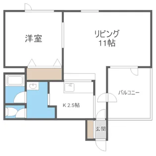 KOOL94【0101号室】の間取り